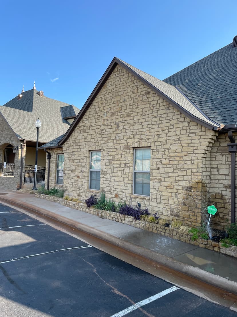House with new shingles